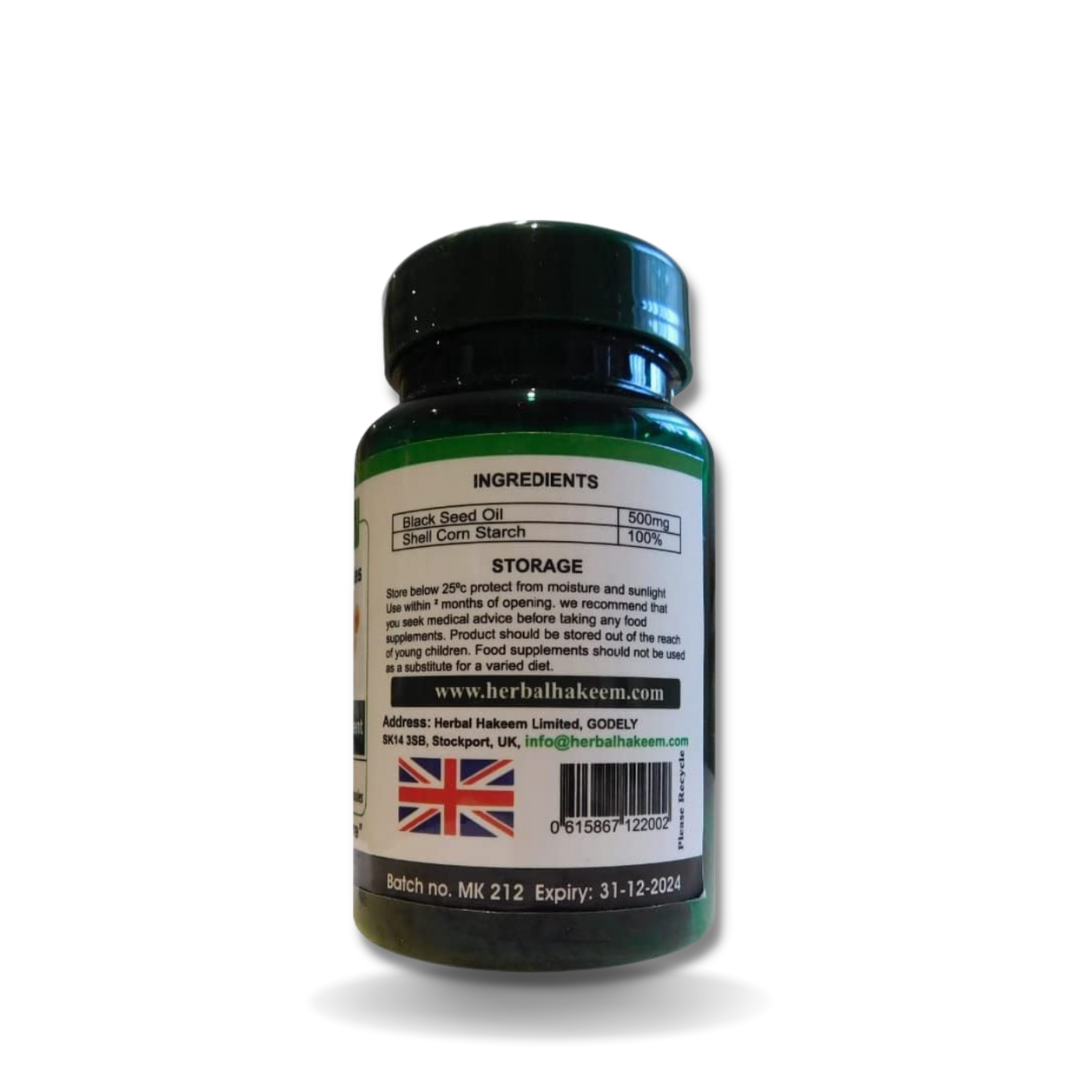 Black Seed Oil Softgel Capsules (Vegetarian)