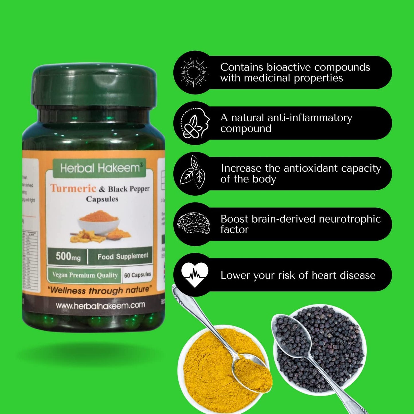 Turmeric and Black Pepper Capsules