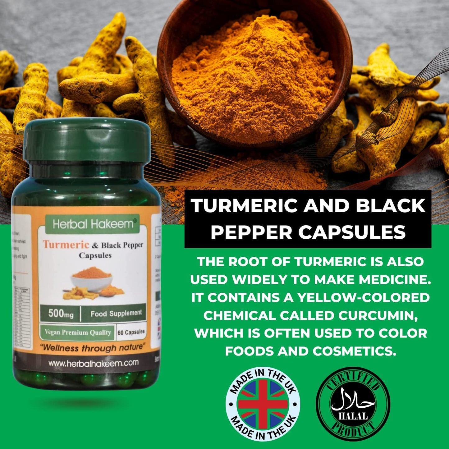 Turmeric and Black Pepper Capsules